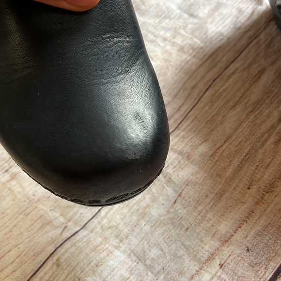 Dansko | women’s clog shoe size 37 6.5 - 7 black leather - Picture 4 of 17